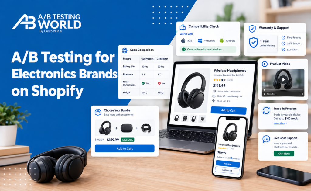 A/B Testing for Electronics Brands on Shopify