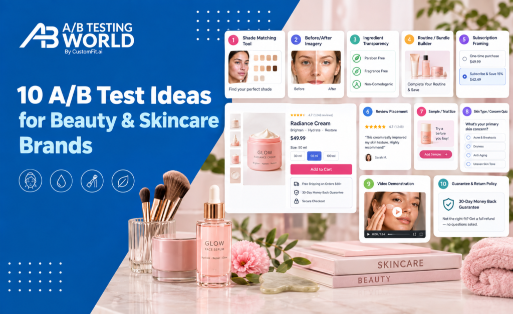 A/B test ideas beauty brands