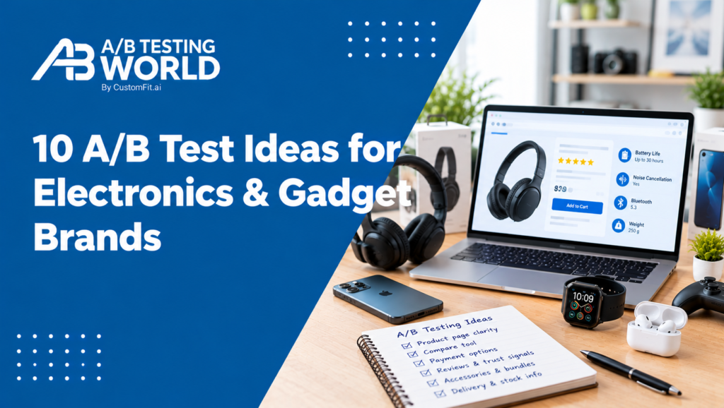 A/B test ideas electronics brands