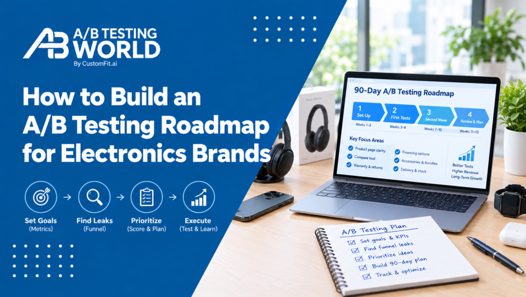 A/B testing roadmap electronics brands