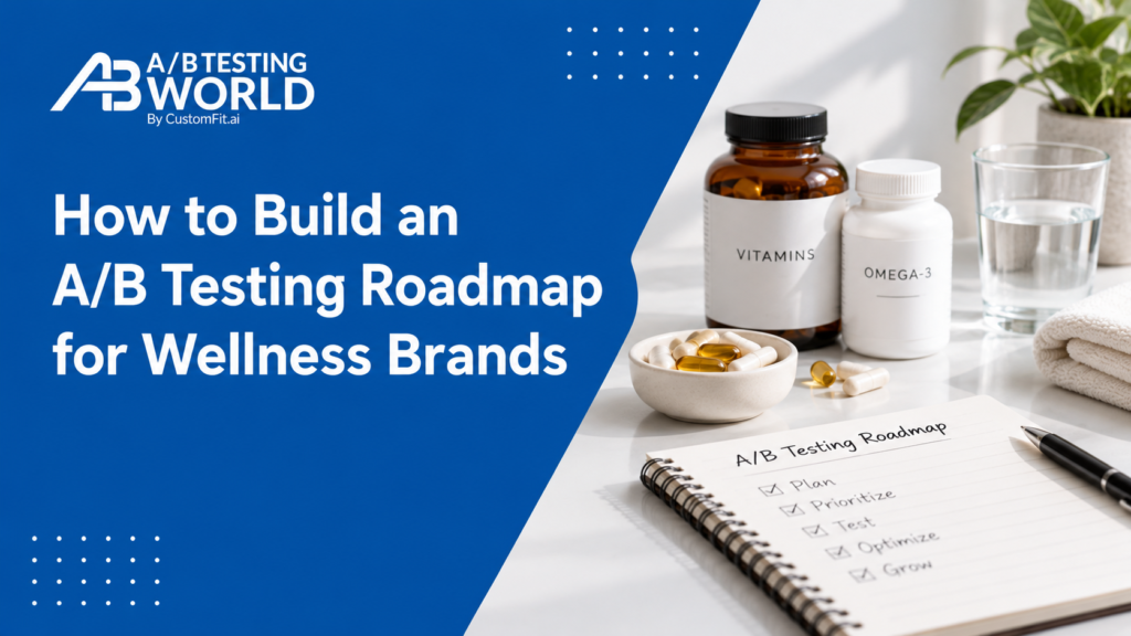 A/B testing roadmap wellness brands