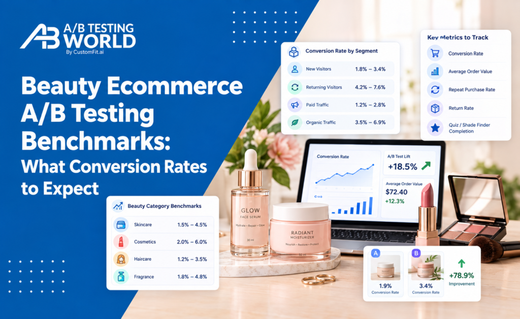 beauty ecommerce conversion rate benchmarks