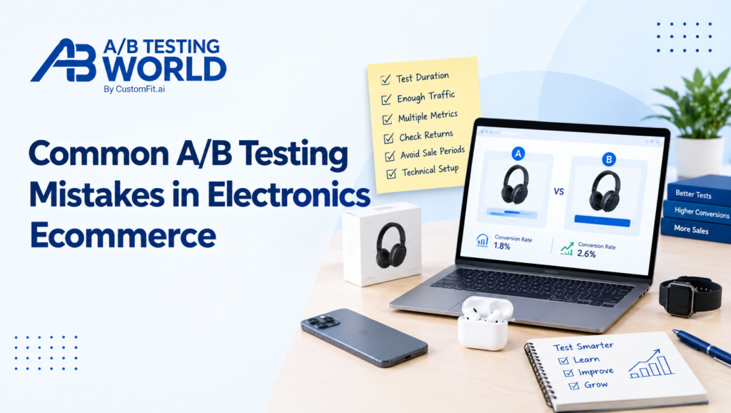 electronics ecommerce A/B testing mistakes