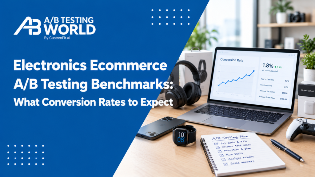 electronics ecommerce conversion rate benchmarks