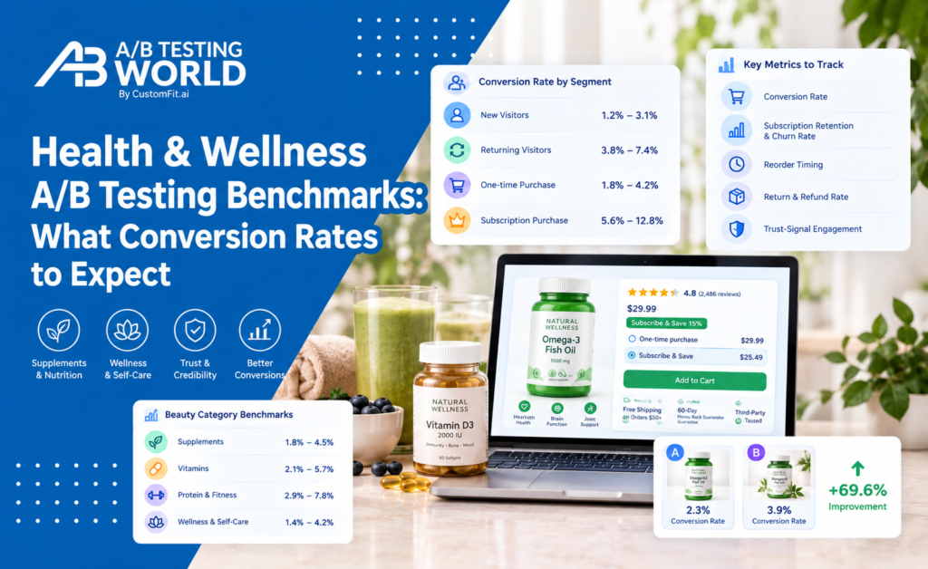 health wellness ecommerce conversion benchmarks
